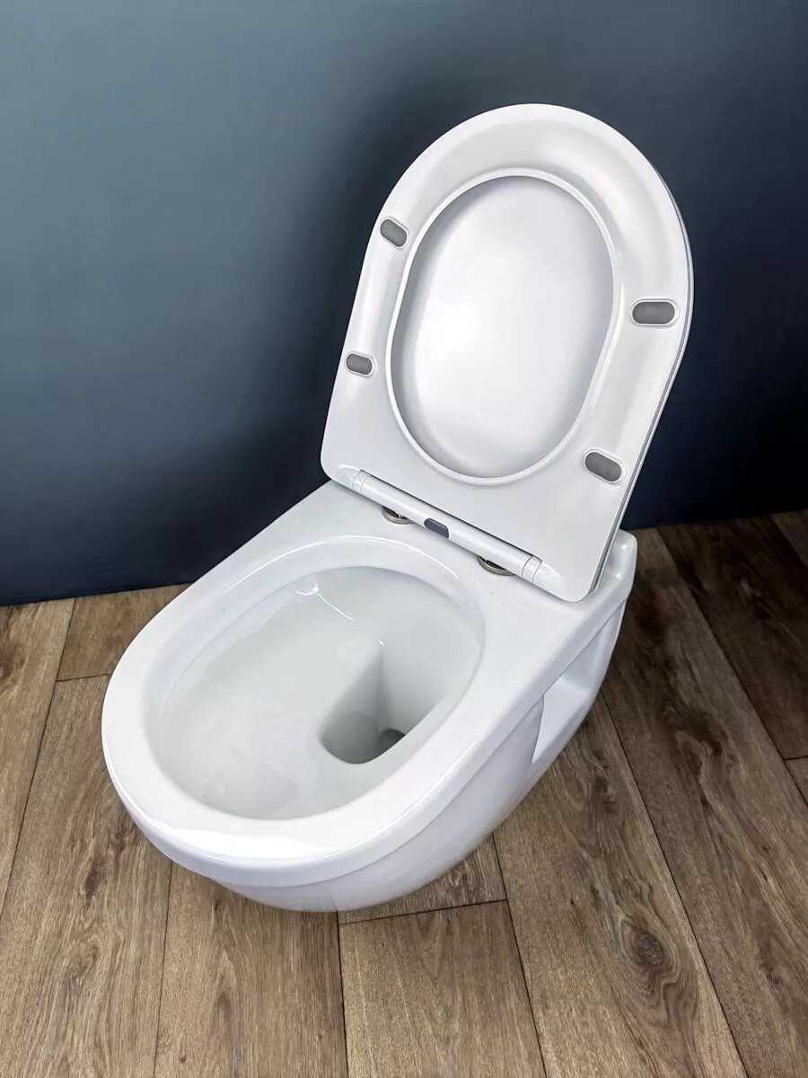 Инсталляция с унитазом комплект 5 в 1 Teymi унитаз подвесной безободковый Vitra Pro (F00676) фотография 10