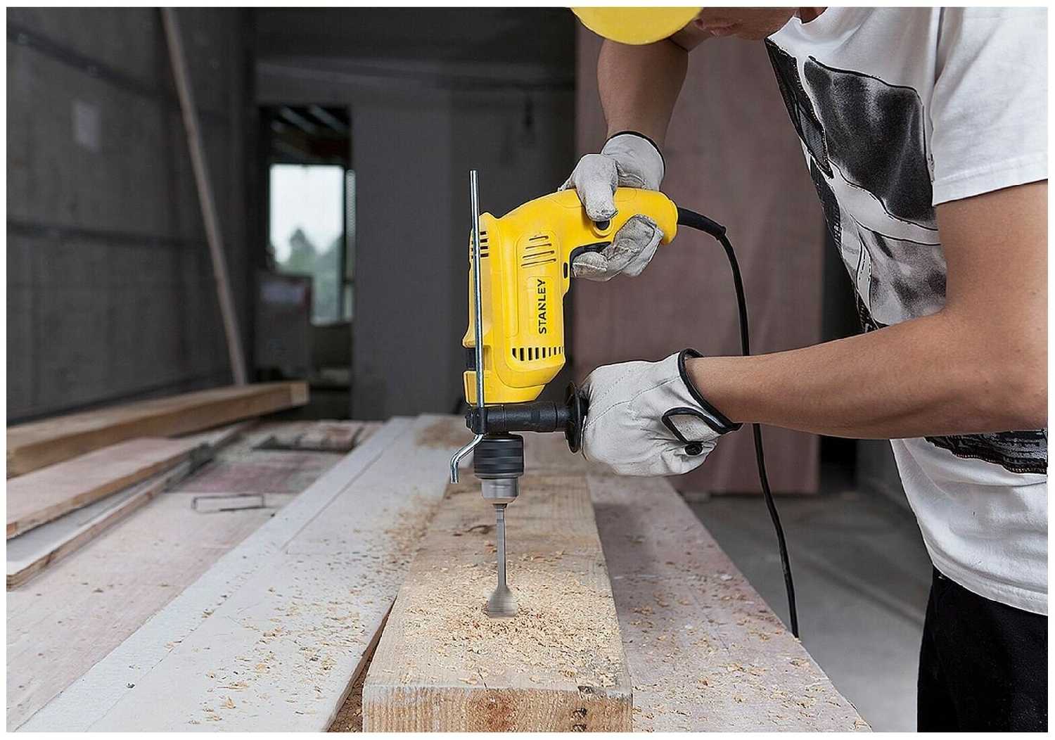 Дрель ударная STANLEY SDH600, 600 Вт фотография 17