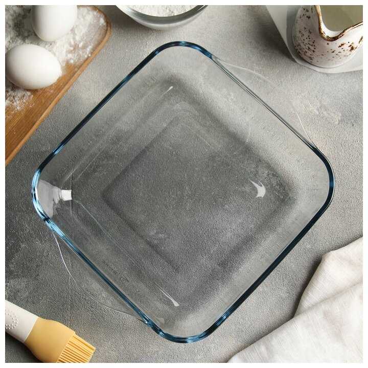 Лоток квадратный для запекания Borcam, 2 л, 22×22 см фотография 1