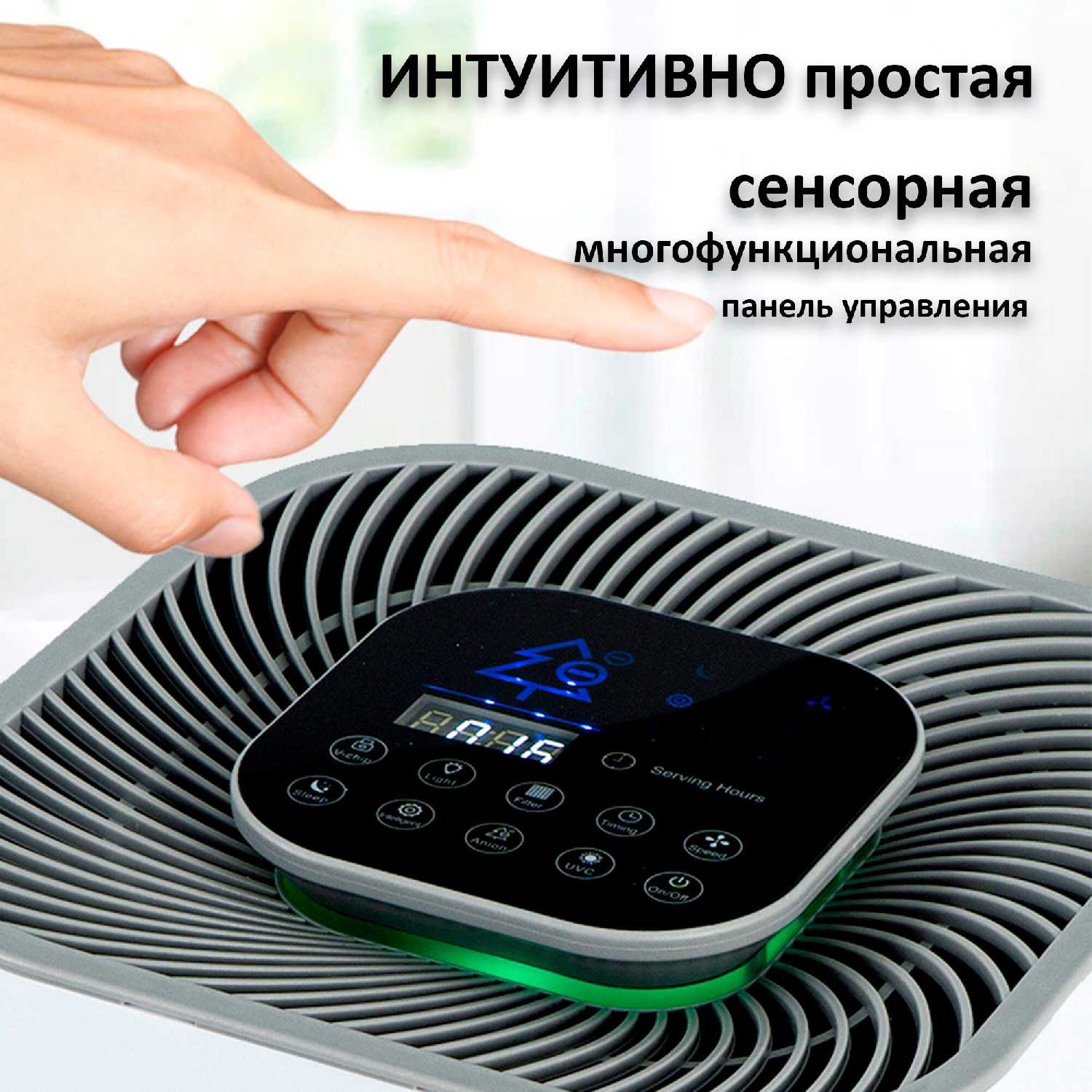 Очиститель воздуха ULTRATECH, ионизатор воздуха с поддержкой Wi-Fi фотография 7