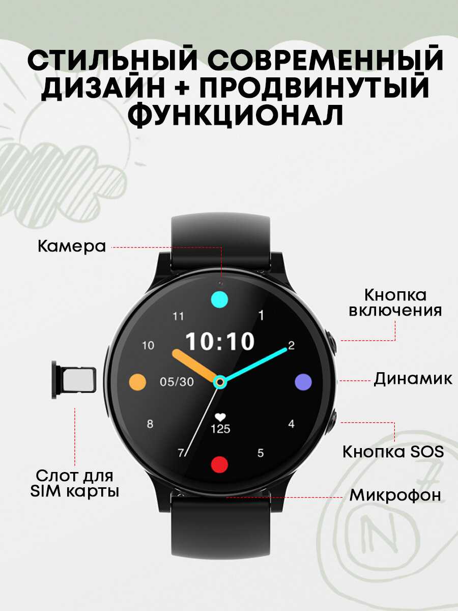 Детские часы Wonlex CT06 pro 4G с GPS, видеозвонком и кнопкой SOS (CT06) фотография 3