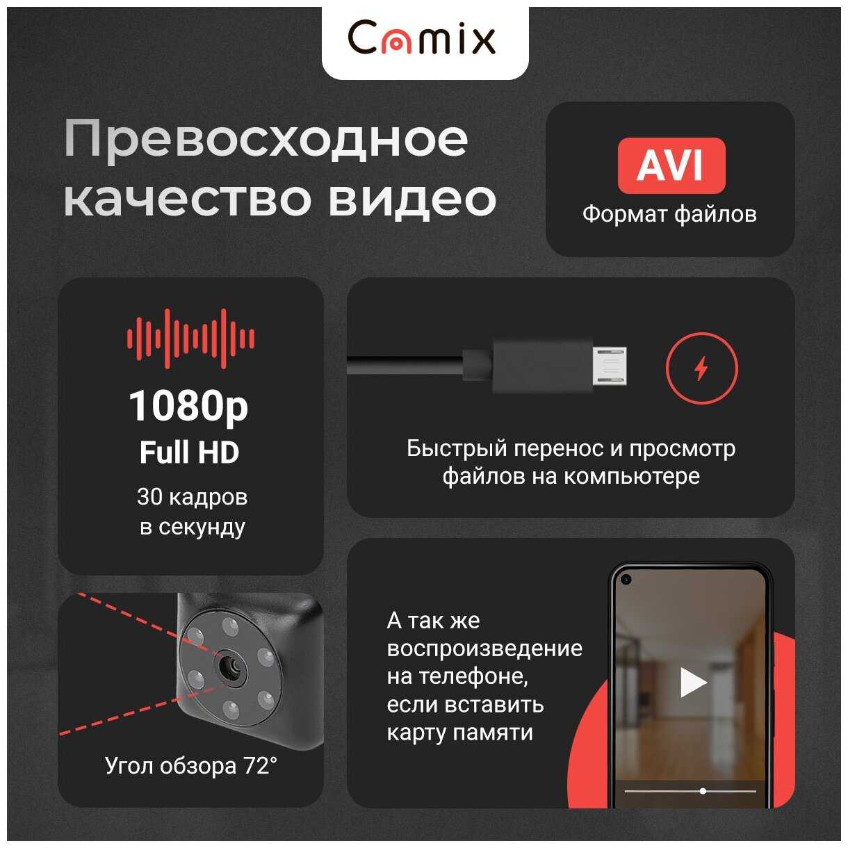 мини камера скрытая SQ23 фотография 1