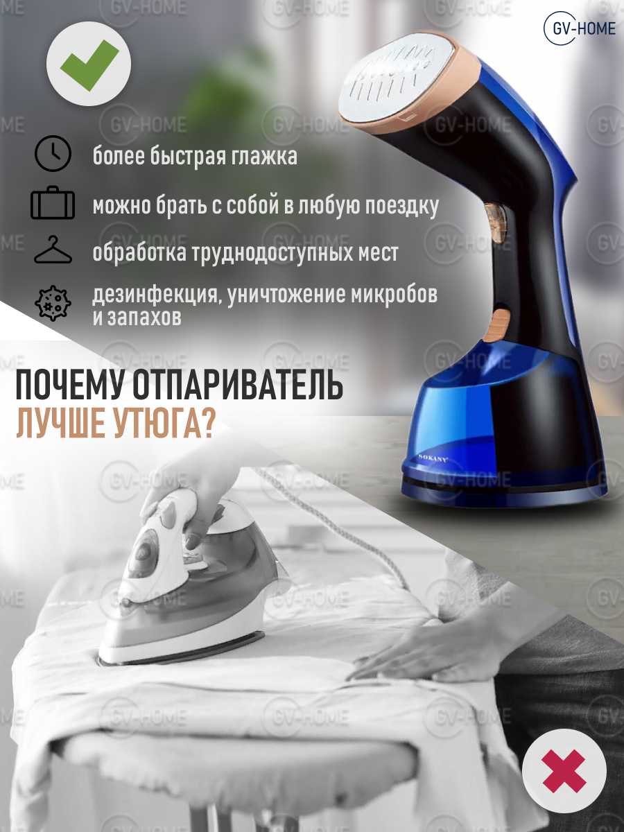Отпариватель для одежды Вертикальный отпариватель с 3 режимами работы фотография 9