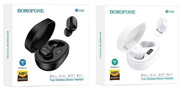 Беспроводные Bluetooth наушники BOROFONE BW06 Manner BT 5.1 фотография 10