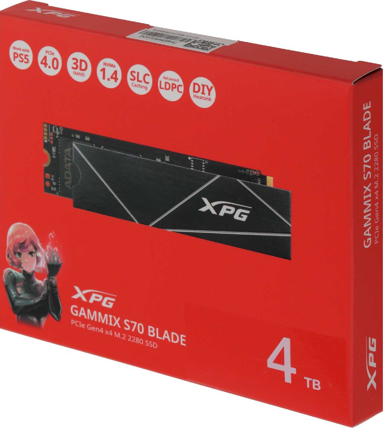 Твердотельный накопитель ADATA XPG Gammix S70 Blade (AGAMMIXS70B-4T-CS) фотография 16