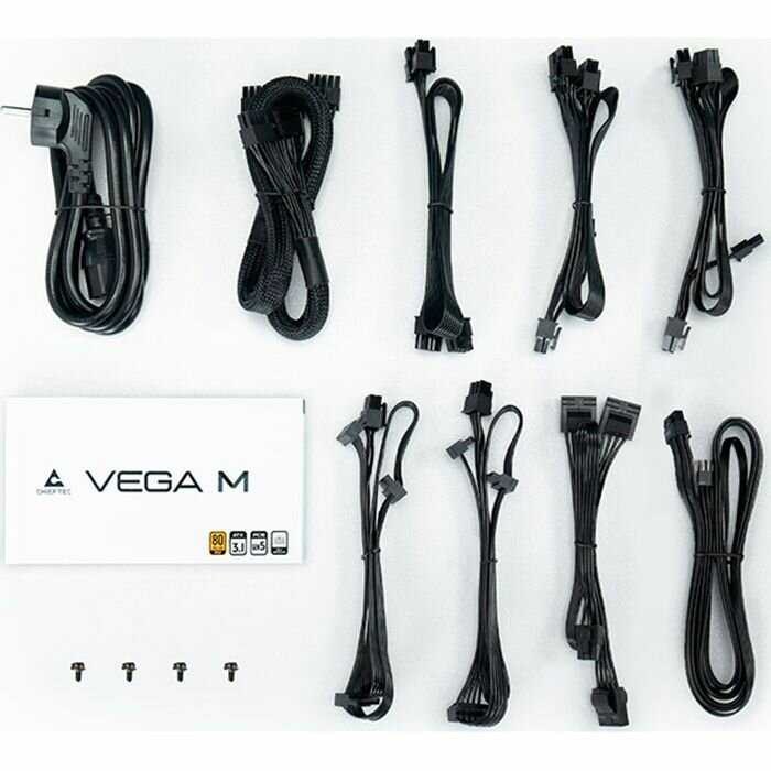 Блок питания Chieftec Vega M [PPG-750-C] [750W, 80+ Gold, ATX 3.1] фотография 5