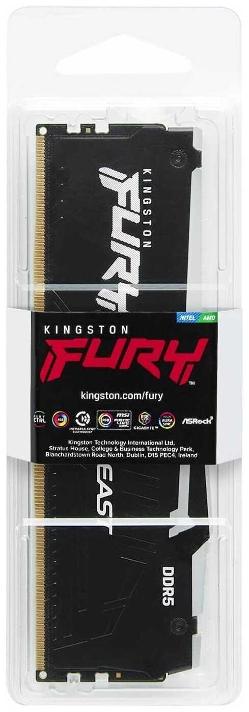 Оперативная память Kingston FURY Beast DDR5 DIMM (KF556C40BBA-16) фотография 3