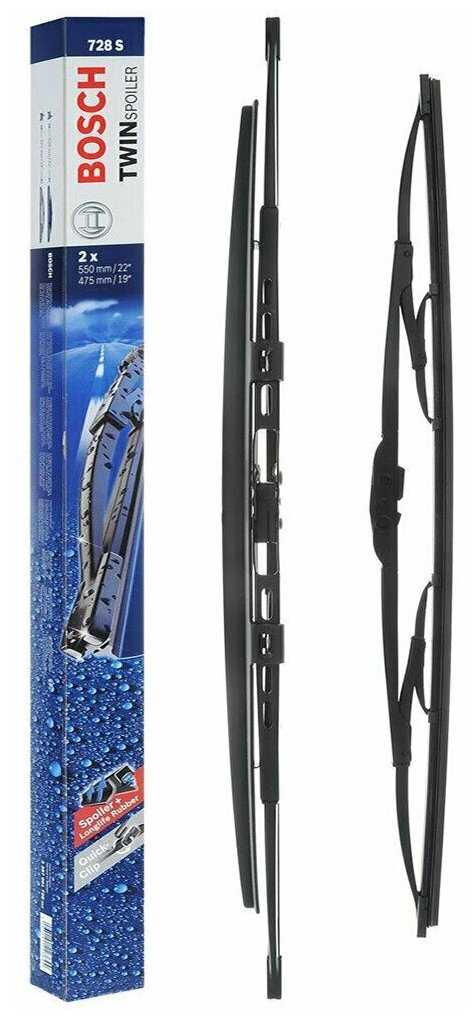 Щетка стеклоочистителя BOSCH Twin Spoiler (728S) фотография 4
