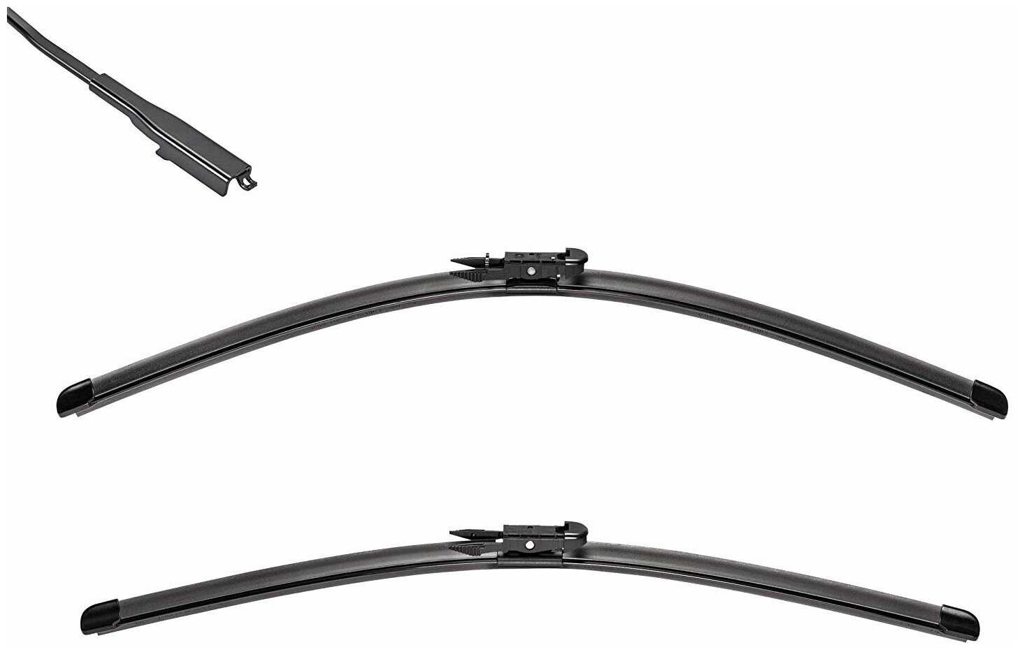 Щетка стеклоочистителя бескаркасная Valeo Silencio Flat Blade Set VM412/VF412, 2 шт.