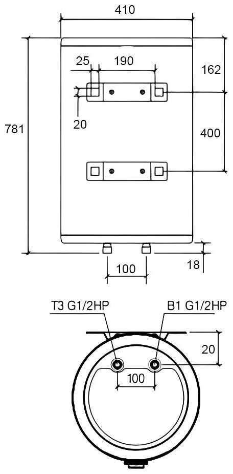 Водонагреватель накопительный THERMEX Lima 50 V Wi-Fi фотография 9