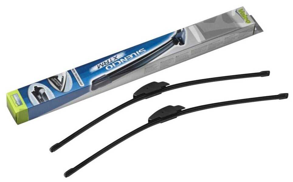Щетка стеклоочистителя бескаркасная Valeo Silencio Flat Blade Set VM368/VF368, 2 шт.