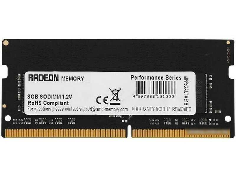 Оперативная память AMD 4 ГБ DDR4 SODIMM CL22 (R944G3206S1S-UO) фотография 6