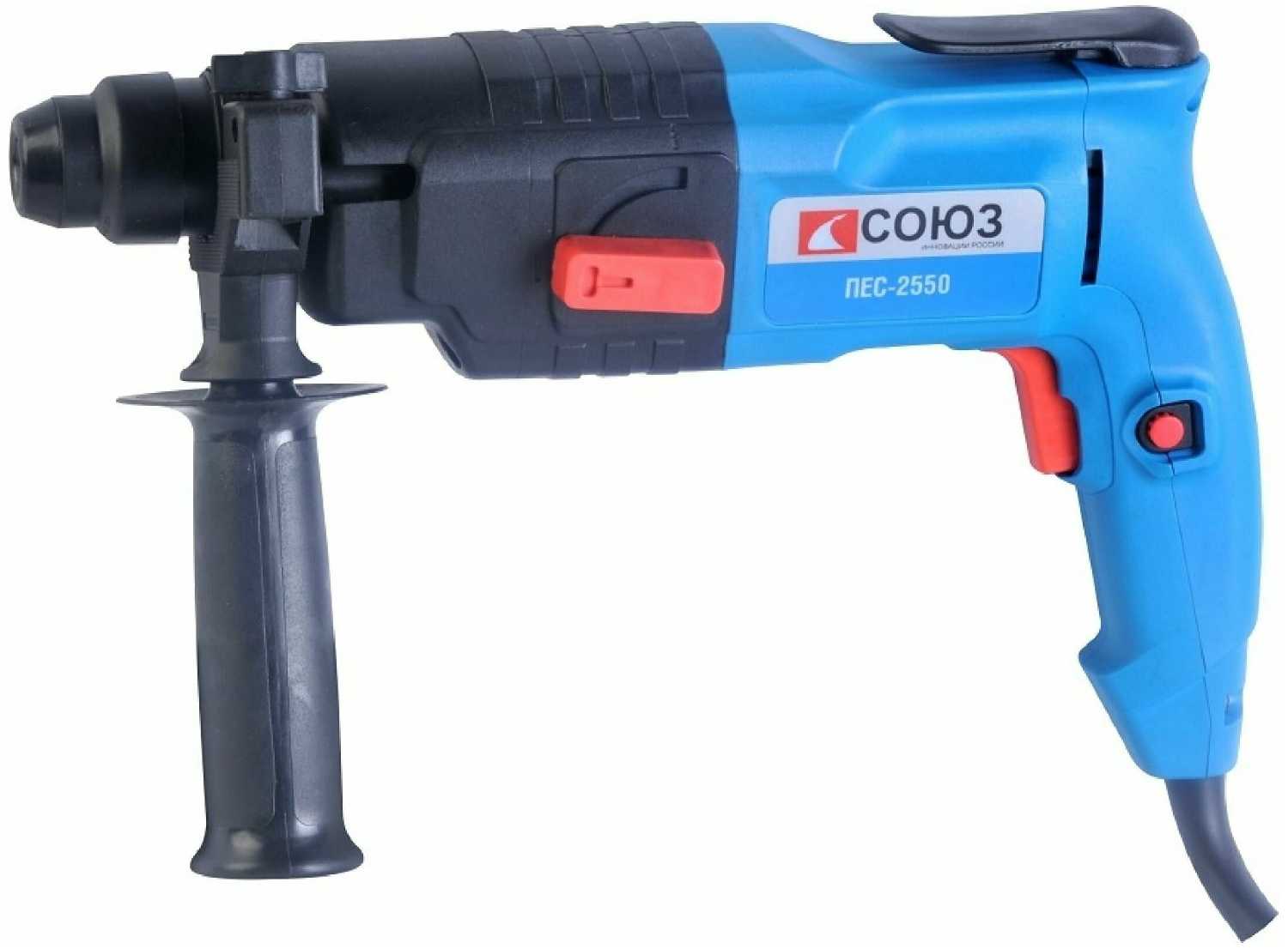 Перфоратор СОЮЗ ПЕС-2550, без аккумулятора, 800 Вт фотография 9