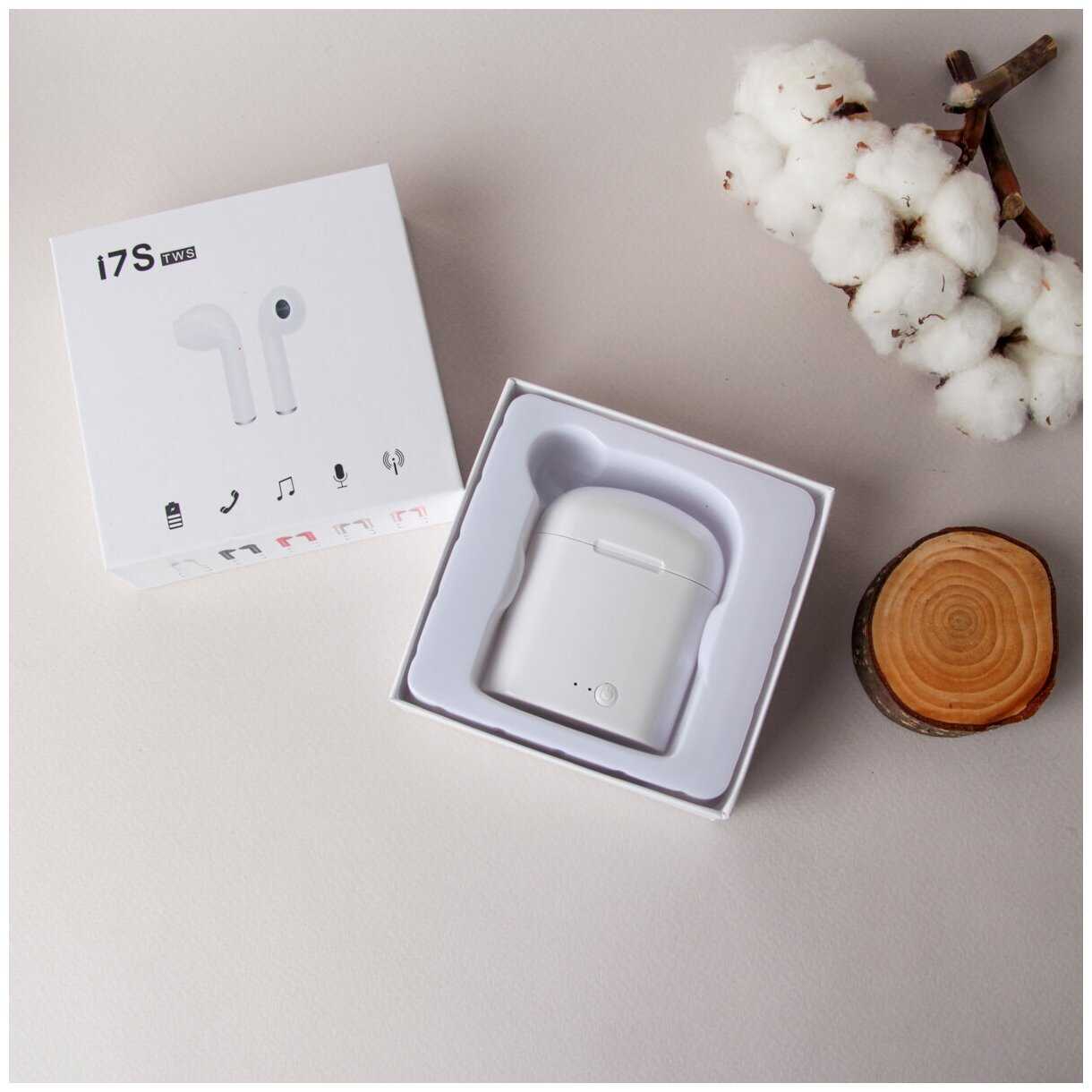 Беспроводные наушники Bluetooth True Wireless Stereo HBQ i7S (Белый) фотография 2