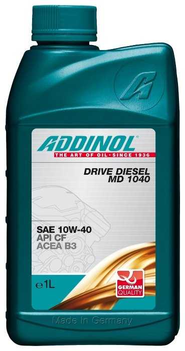 Полусинтетическое моторное масло ADDINOL Drive Diesel MD 1040 SAE 10W-40 фотография 1