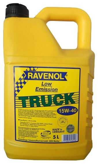 Полусинтетическое моторное масло RAVENOL Low Emission Truck SAE 15W-40 фотография 2
