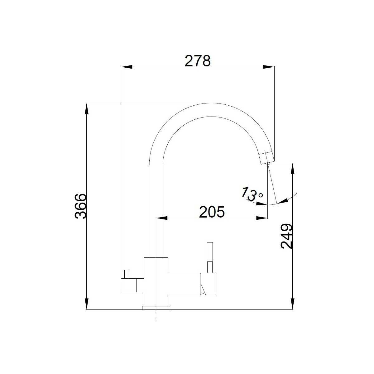 Смеситель для кухни Haiba HB76819-3 фотография 1