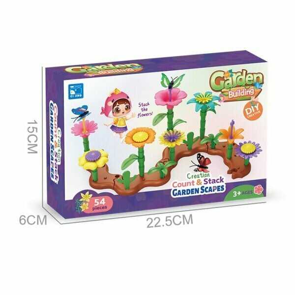 Развивающий игровой набор GRACE HOUSE Развивающий игровой набор цветочный сад для малышей (90 деталей) фотография 22