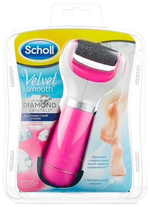 Электрическая роликовая пилка для педикюра Scholl Velvet Smooth Diamond Crystals Extra Coarse фотография 1
