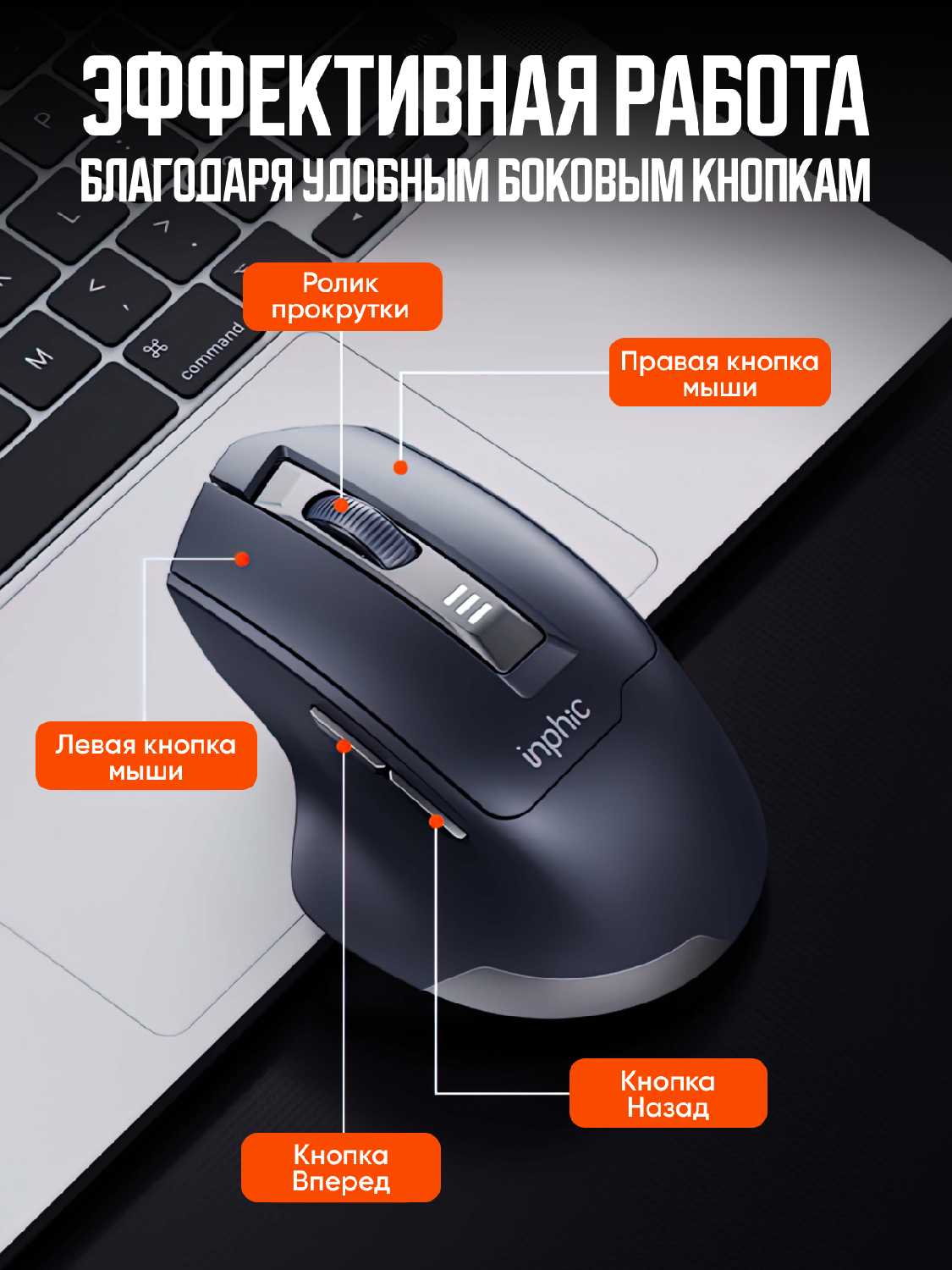 Беспроводная мышь M9 фотография 16