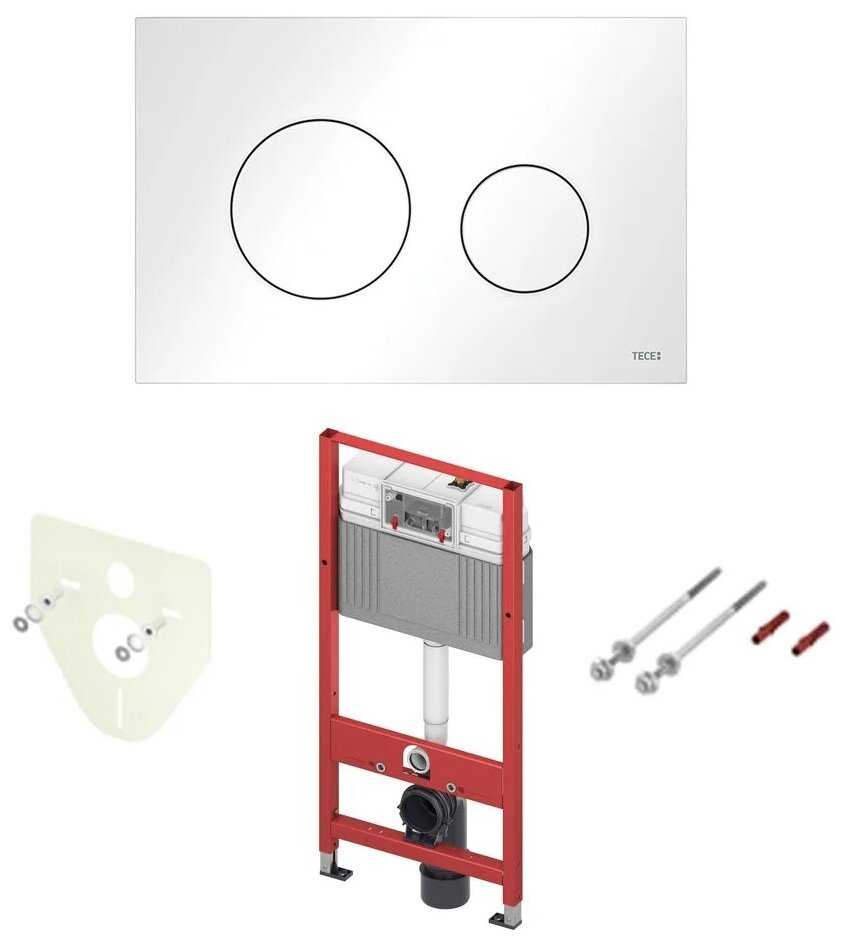Рамная инсталляция TECE TECEbase 2.0 с панелью смыва TECEloop 2.0