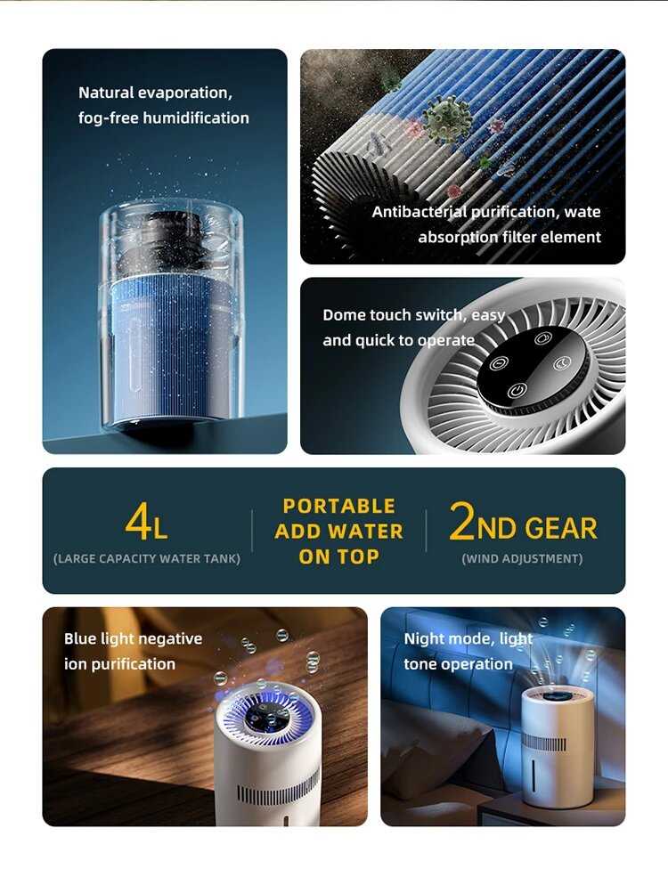 Увлажнитель-очиститель воздуха Xiaomi Youpin (4 л) фотография 20