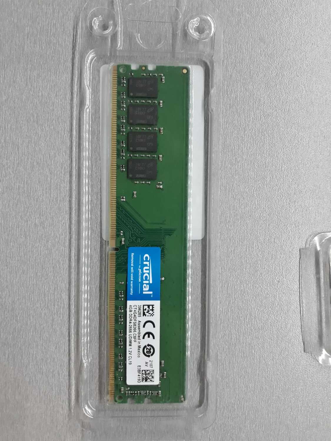 Оперативная память Crucial Value 4 ГБ DDR4 DIMM CL19 (CT4G4DFS8266) фотография 16