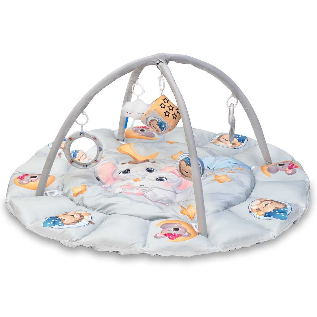 Мягкий развивающий коврик для новорожденного Activity Cozy Gym (CC8080) фотография 2