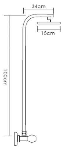 Душевая стойка Ledeme L2394, хром фотография 1