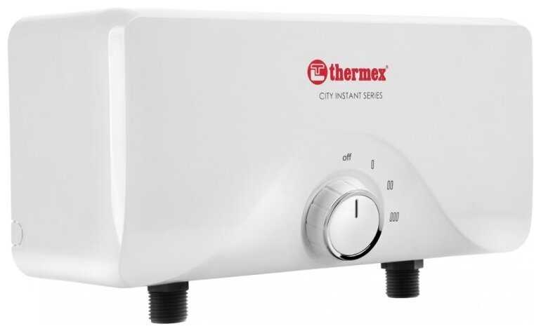 Проточный электрический водонагреватель Thermex City 3500, душ+кран фотография 6