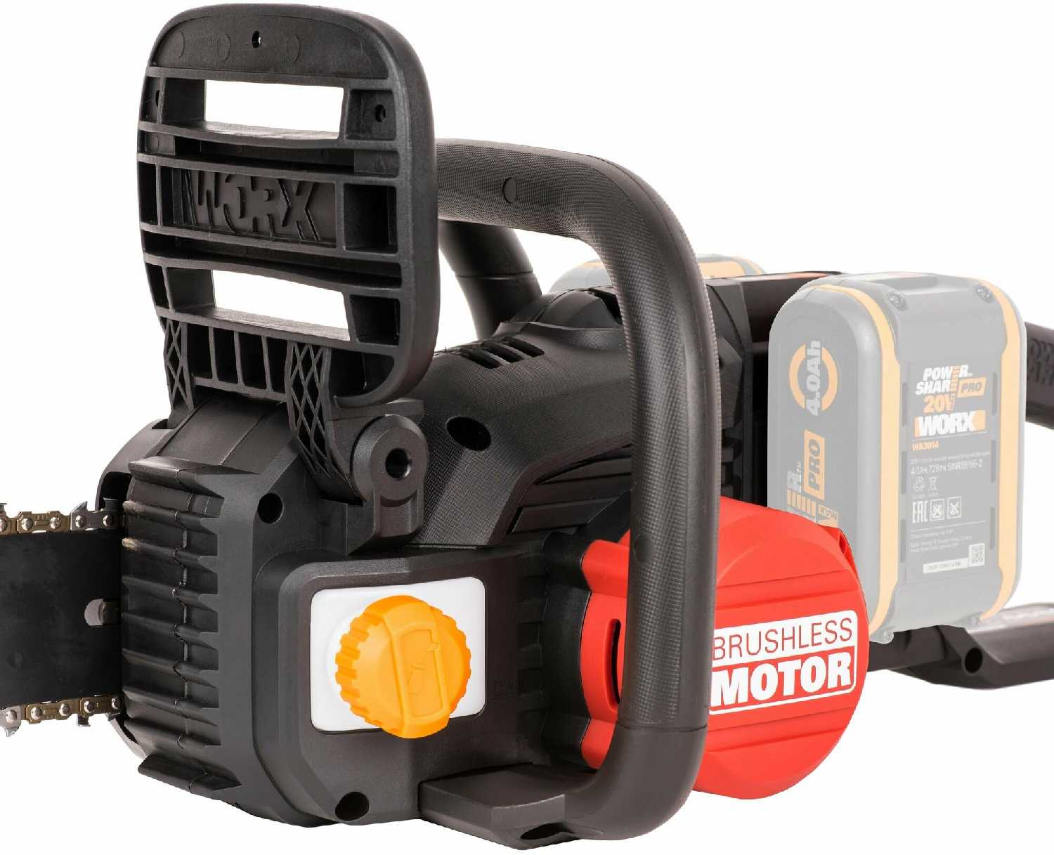 Цепная пила WORX NITRO 40В (40cm) фотография 5