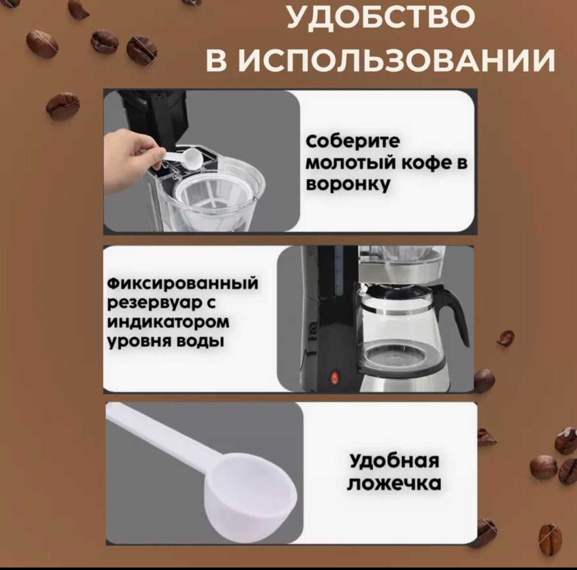 Автоматическая кофемашина электрическая DSP KA-3063 фотография 7