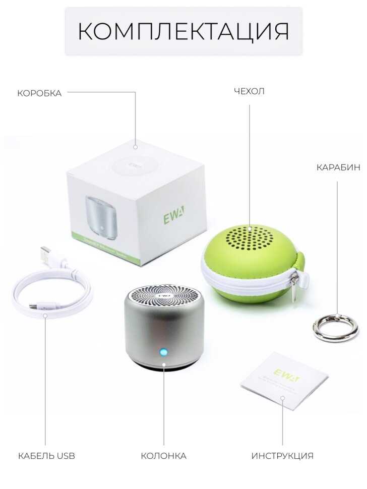 Портативная Bluetooth колонка EWA A106 Pro фотография 7