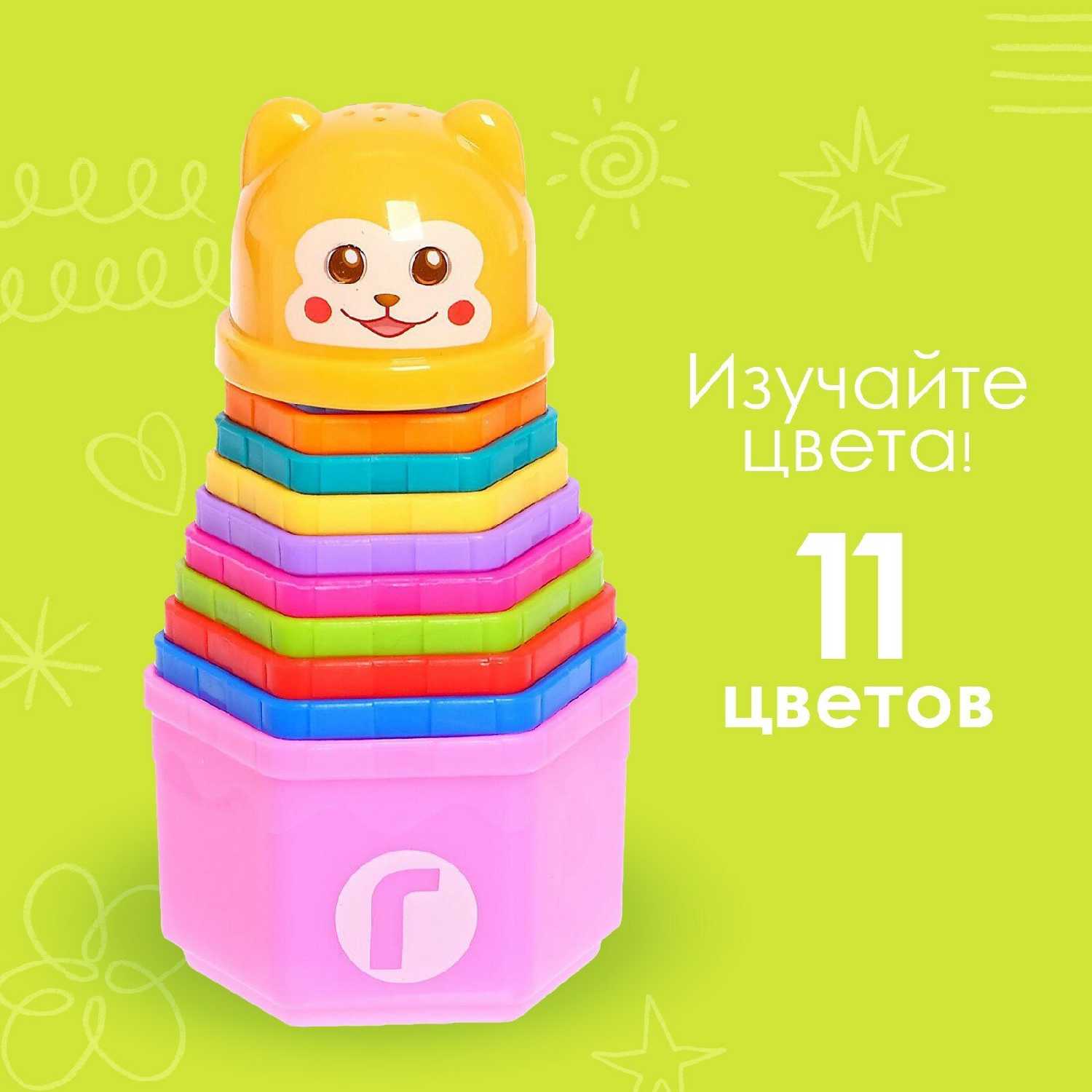 Развивающая игрушка Пирамидка: Мишка фотография 8