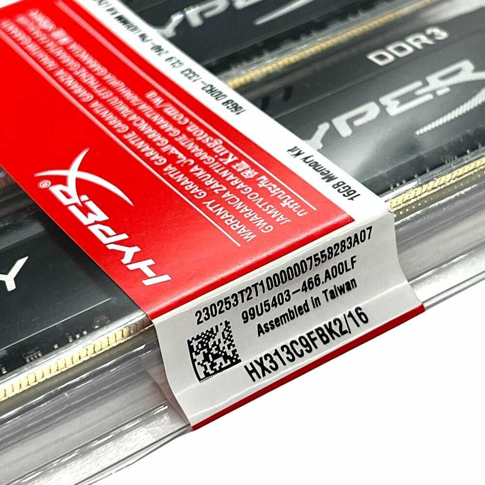 Оперативная память HyperX Fury 16 ГБ (8 ГБ x 2 шт.) DDR3 DIMM CL9 (HX313C9FBK2/16) фотография 13