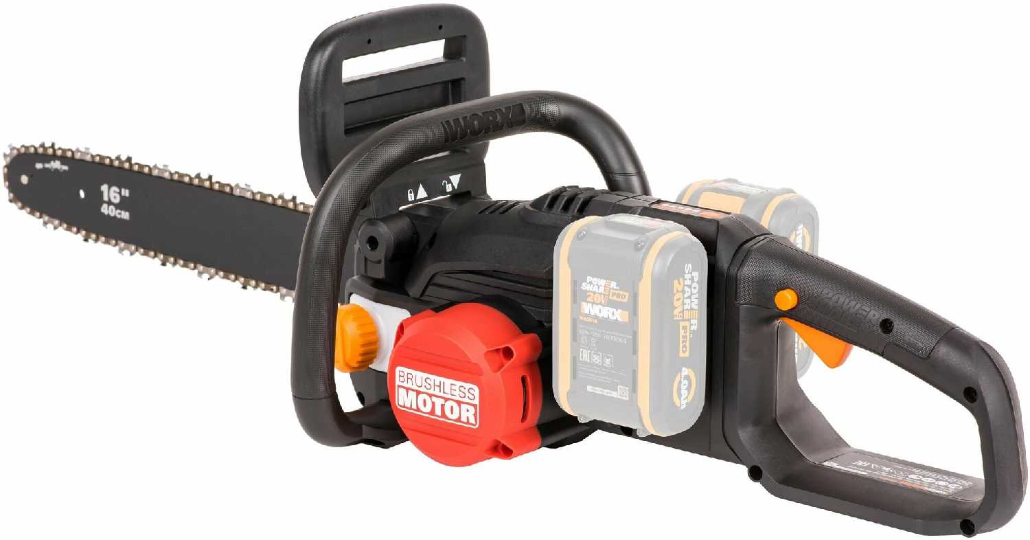 Цепная пила аккумуляторная WORX NITRO фотография 8