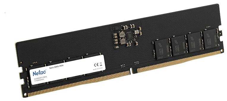 Оперативная память Netac Basic 8 ГБ DDR5 DIMM CL40 (NTBSD5P48SP-08) фотография 1