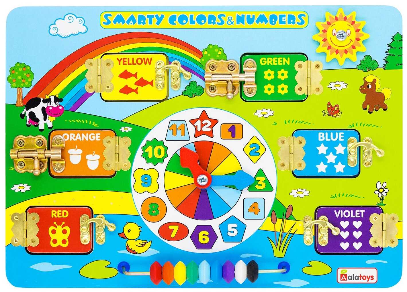 Бизиборд Alatoys Smart colors and nubers