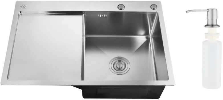 Мойка для кухни РМС Мойка для кухни с крылом (MRK-7851BL-R) фотография 12
