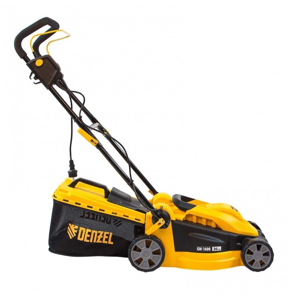 Электрическая газонокосилка Denzel GM-1600 (96616) фотография 2