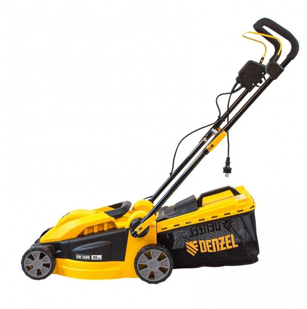 Электрическая газонокосилка Denzel GM-1600 (96616) фотография 3