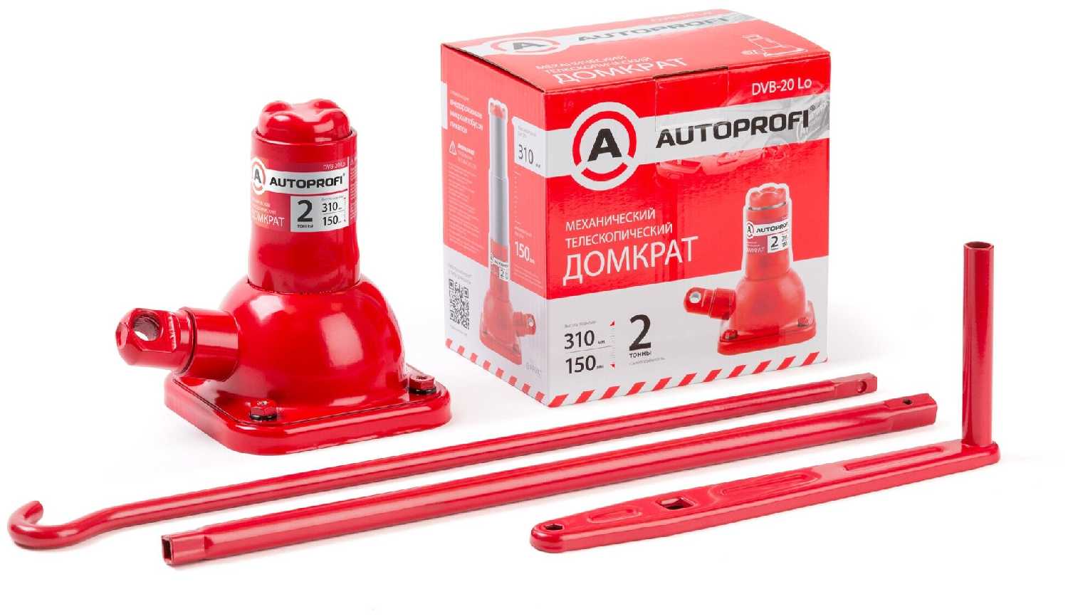 Домкрат бутылочный AUTOPROFI DVB-20 фотография 1