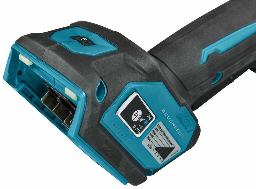 Шлифмашина угловая Makita Шлифмашина угловая аккумуляторная 40В XGT 125мм (GA044GZ01) фотография 4