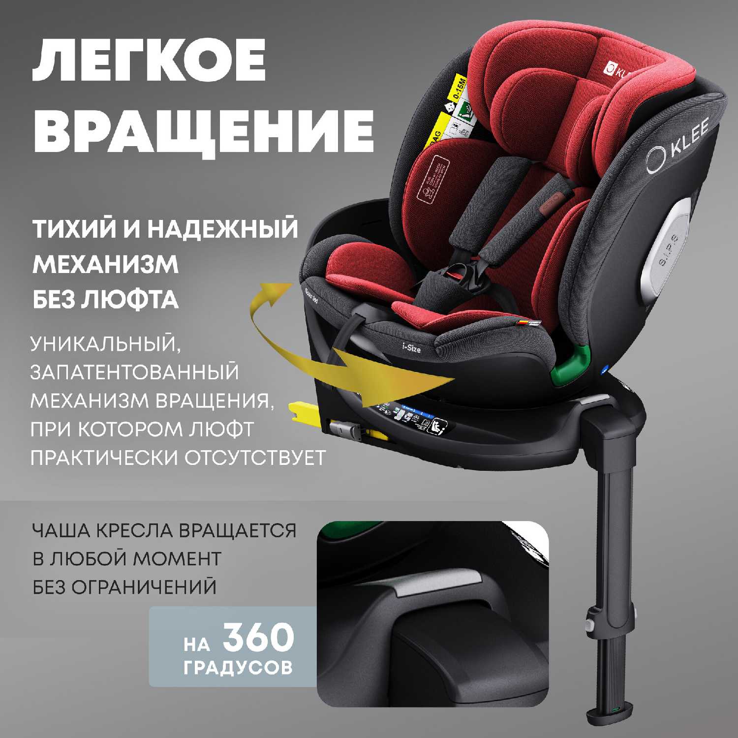 Автокресло KLEE Nova 360 i-Size фотография 5