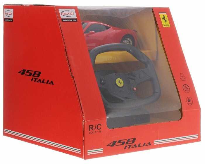 Легковой автомобиль Rastar Ferrari 458 Italia (53400), 1:18, 25 см фотография 3