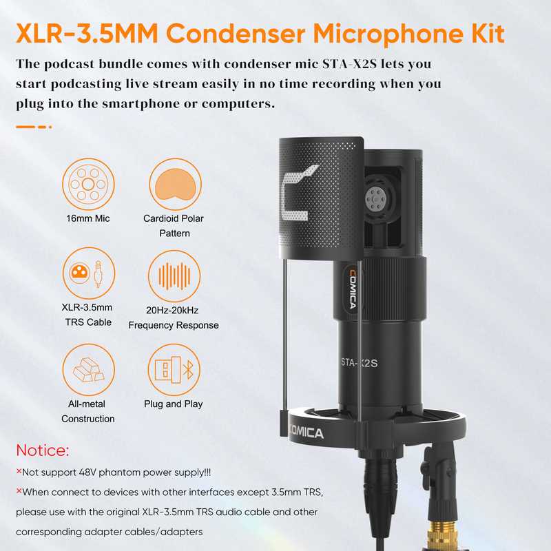 Комплект микшера и микрофона CoMica ADCaster C1-K1 фотография 7