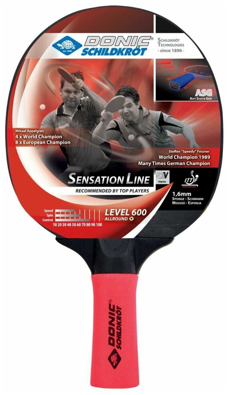 Ракетки для настольного тенниса Donic-Schildkroet Sensation 600 фотография 11