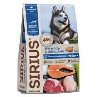Корм Sirius Premium Три мяса с овощами фотография 8