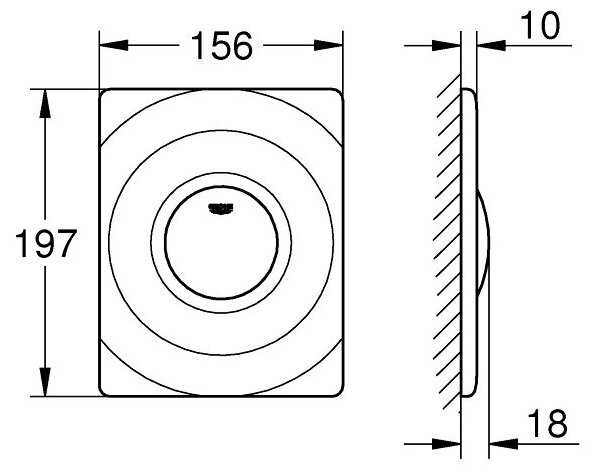Кнопка смыва Grohe Surf 37063000 фотография 3