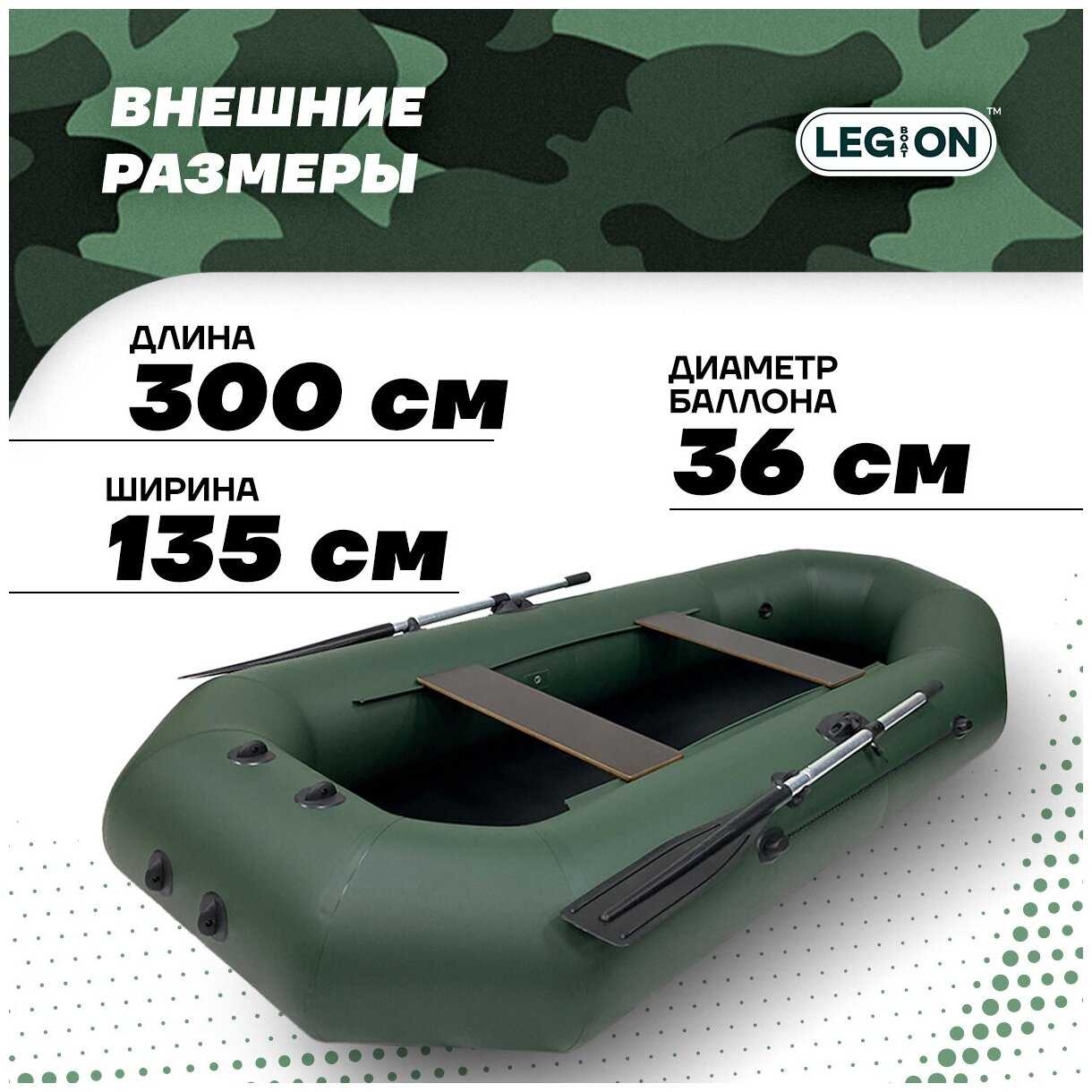 Лодка наддувная LEGION LEGION-300 фотография 2